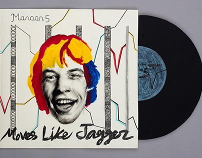 Moves Like Jagger-Maroon5 LP Cover Illustration