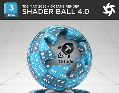 3DS MAX + OCTANE RENDER Shader Ball Scene v4.0