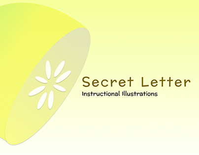 Secret Letter Instructional Illustration