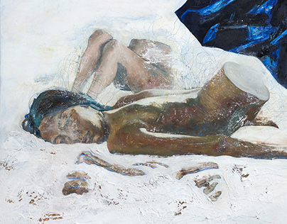 "Oasis", oil on canvas