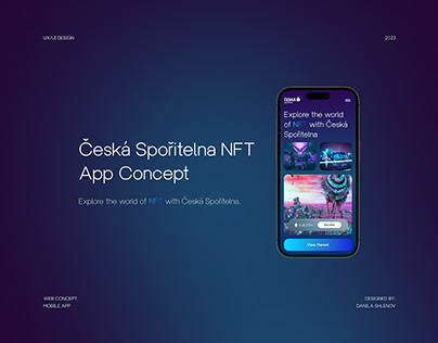 Česká Spořitelna NFT App Concept