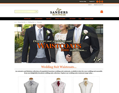 SANDERS MENSWEAR | M2 Website - Formal Suit Hire #4