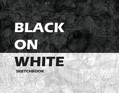 Black on White Sketchbook | Doodles, Illustration