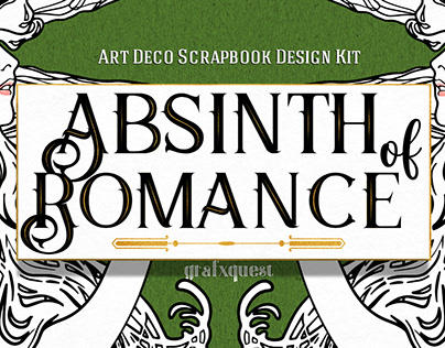 Absinth of Romance a Deco Scrap Kit