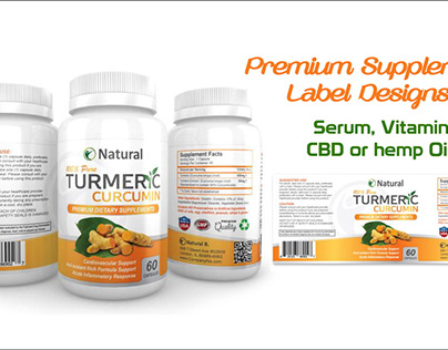 supplement product label design cbd