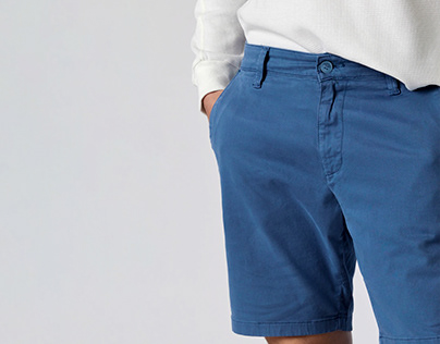 Blue Cotton Shorts for Men (2 Quarter)