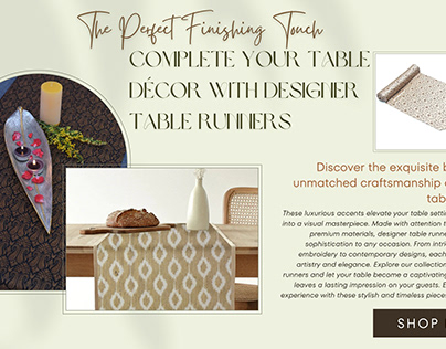 Complete Your Table Décor with Designer Table Runners
