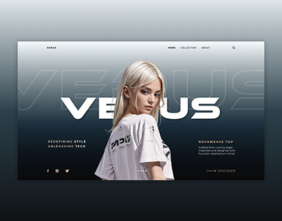 Verus Fashion | Web UI Landing Page Design