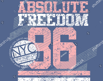 absolute freedom graphic tees vector art