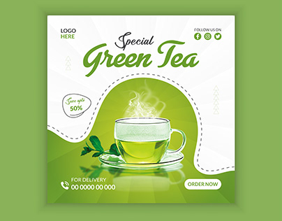 Green Tea Social Media Design
