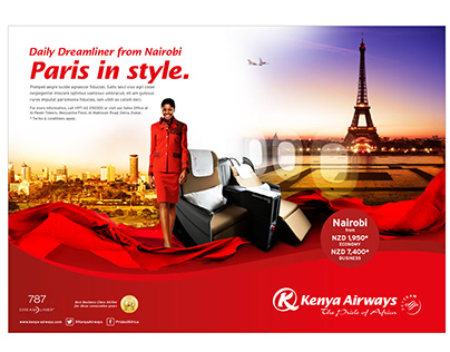 Graphic Design, Art Direction - Kenya Airways