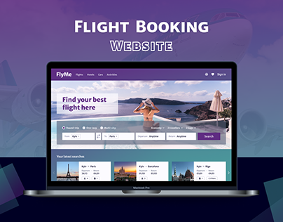 FlyMe - Flight booking website