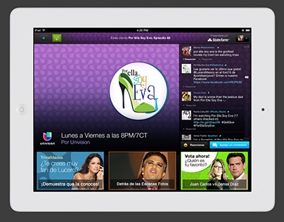 Univision - Mobile & Tablet Second Screen App