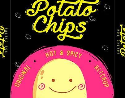 Salted Egg Potato Chips (Feasibility Study packaging)