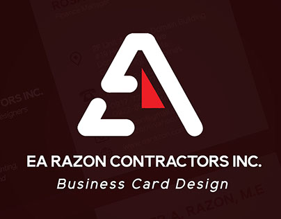 EA Razon Business Card Design