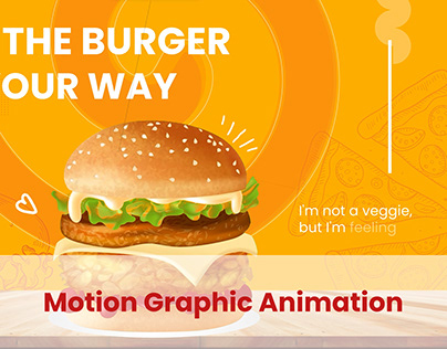 Burger motion animation video