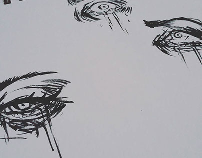 Sketching Panicky Eyes