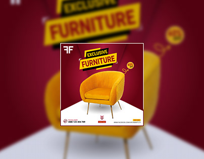 Exclusive Furniture Social Media Post Design