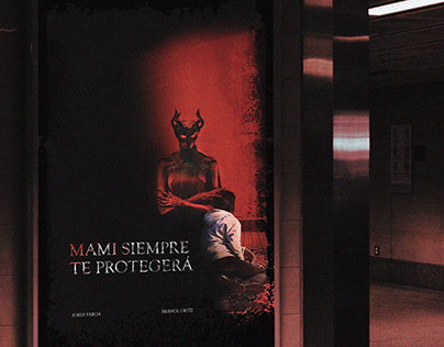 Project thumbnail - Poster "Mami siempre te protegerá" drama/terror