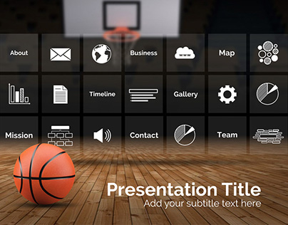 Basketball Infographic Presentation Template