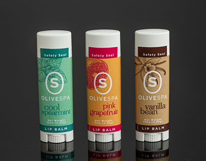 Olive Spa Chapstick Packaging