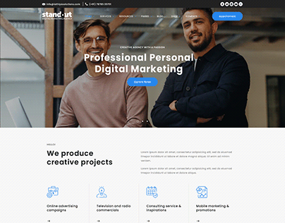 Digital Marketing Agency Website Landing Page