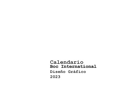 Calendar 2024 Boc International