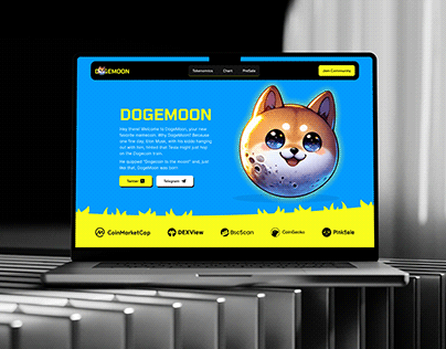 Dogemoon - Meme Coin Landing Page Design