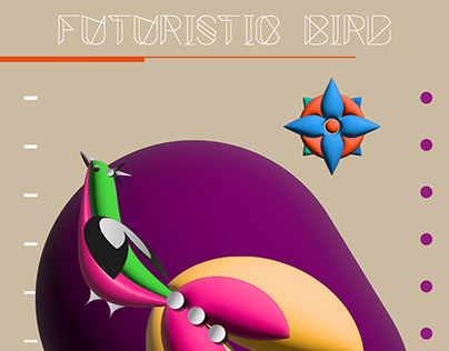 Futuristic Bird Poster Design (my Inspiration)