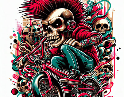 skull kid bike