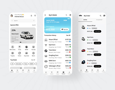 Car rental app screen of ProKit biggest flutter UI kit