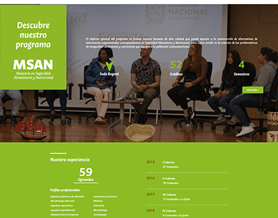 Página Web MSSAN - Universidad Nacional de Colombia