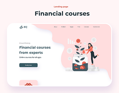 Landing page|Finance courses (Light theme)