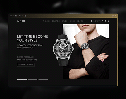 ASTRO | Landing Page For Brand Watches Store