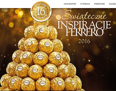 Ferrero - Świąteczne inspiracje - Landing page