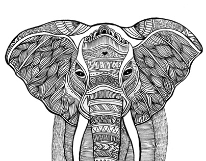 zentangle Elephant
