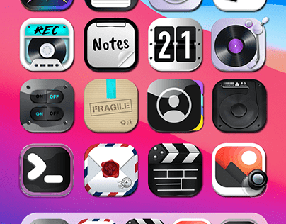 Realistic Rounded Icons