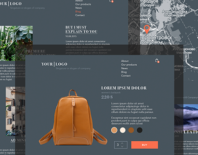 Free psd store template