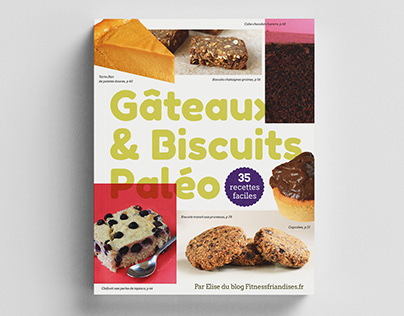 Gâteaux et biscuits paléo book cover and layout