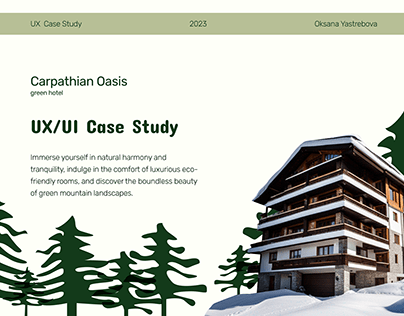 Ux / Ui case study - Green hotel