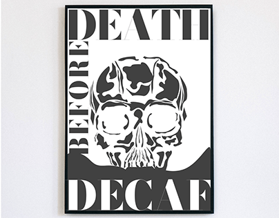 Poster DEATH BEFORE DECAF