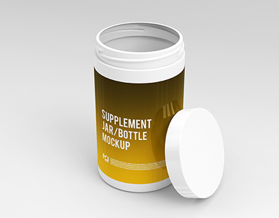 Supplement Jar / Bottle Mock-Up 3