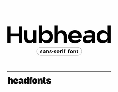 Hubhead Ggeometric Sans-Serif Font