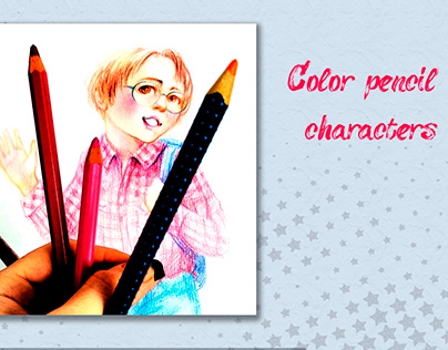 Color pencil characters