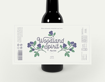 Project thumbnail - Woodland Spirit - Beer label