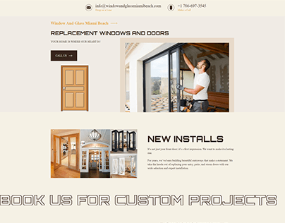 Window and Glass Website Design