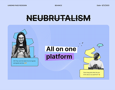 Neubrutalism Landing page