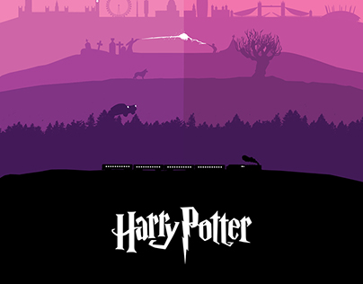 All Seven Harry Potter Stories - One Poster