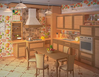 kitchen design in 3d max