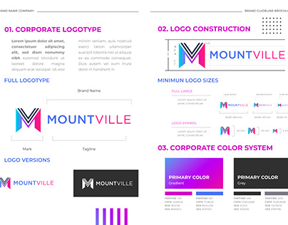 MV Mountville minimalist logo